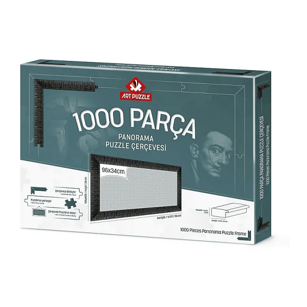 Art Puzzle 1000 Parça Siyah Panorama Demonte Puzzle Çerçevesi - Görsel 7