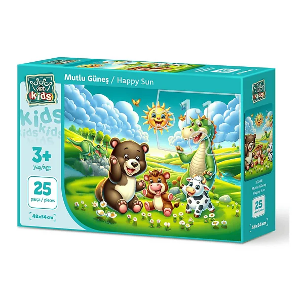 Art Puzzle Mutlu Güneş 25 Parça Puzzle 35048 - Görsel 4