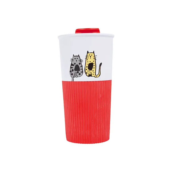 Biggdesign Cats 450 Ml Plastik Termos Mug - Görsel 4