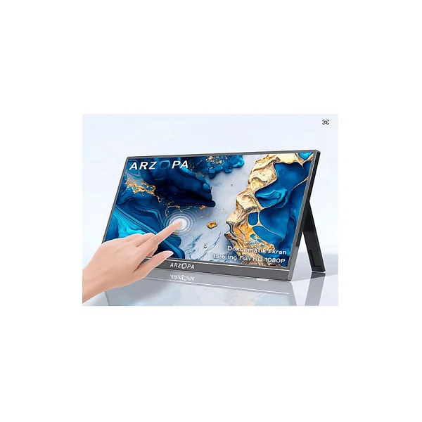 Arzopa A1 Travel 15.6" Full HD IPS 60 Hz Dokunmatik Taşınabilir Monitör - Görsel 6