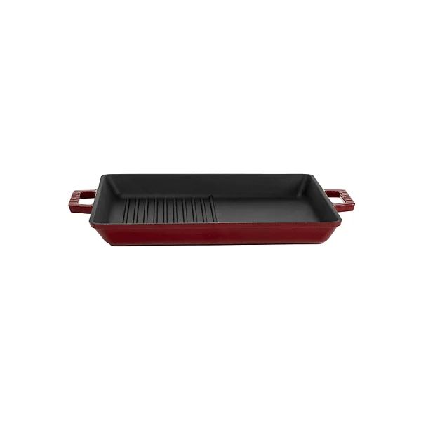Lava Hibrit Yekpare Çift Kulplu Dikdörtgen 26x32 Cm Döküm Izgara Tava - Görsel 7