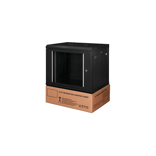 Lande 9u 19" Duvar Tipi Rack Kabinet Genişlik: 600 Mm Derinlik: 450 Mm Siyah Demonte - Görsel 3