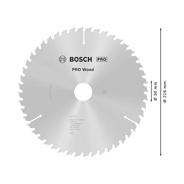 Bosch 2608640432 Optiline 216x30 Mm 48 Diş Ahşap Daire Testere Bıçağı - Görsel 2