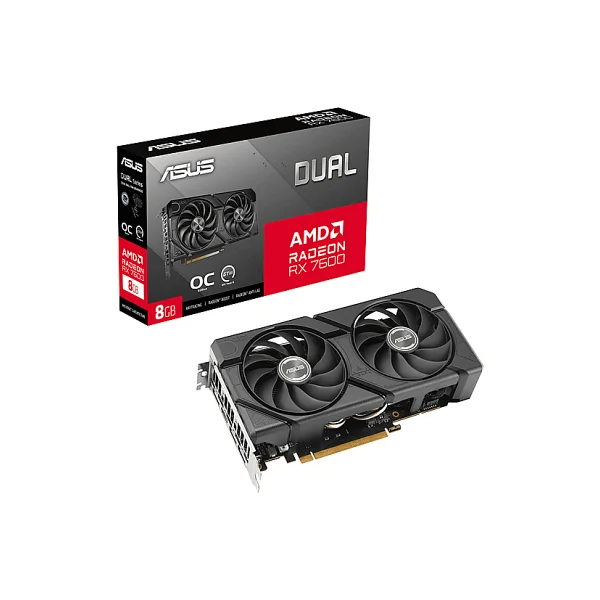 Asus RX 7600 Dual Evo Oc Edition Dual-Rx7600-O8g-Evo 128 Bit Gddr6 8 GB Ekran Kartı - Görsel 3