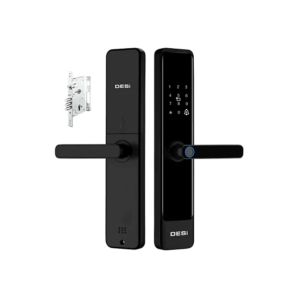 Desi QUiC Q016 Parmak İzli ve Mekanik Akıllı Kapı Kilidi - Görsel 2