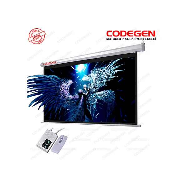 Codegen Ex-18 180x180 Motorlu Projeksiyon Perdesi - Görsel 3