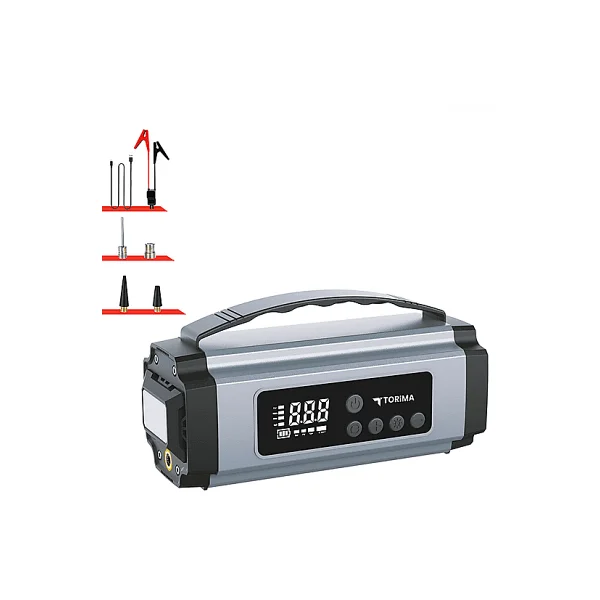 Torima Aps-01 8000 mAh Işıklı Ekranlı Marş Özellikli Araç Kompresörü - Görsel 7