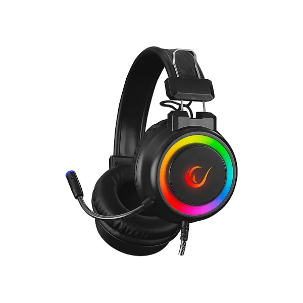 Rampage Alquist Sn-R10 Siyah RGB 7.1 USB Kablolu Kulak Üstü Oyuncu Kulaklığı - Görsel 2