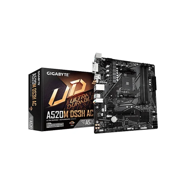 Gigabyte A520m Ds3h Ac Wi-Fi AMD Am4 DDR4 Micro Atx Anakart - Görsel 5