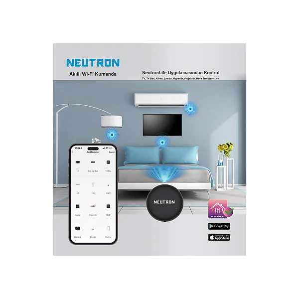 Neutron Ntl-Ir-02s Akıllı Wi-Fi Kumanda - Görsel 4