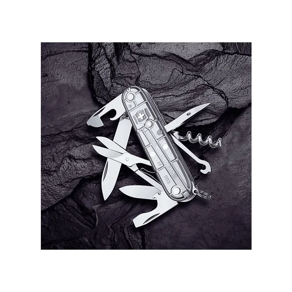 Victorinox Climber 1.3703.T7 Şeffaf Gümüş 14 Fonksiyonlu Çok Amaçlı Çakı - Görsel 4
