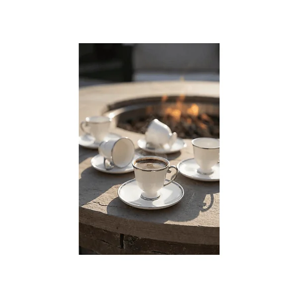 Acar Blair Kaı-09268 Silver 6 Kişilik Kahve Fincan Takımı - Görsel 5