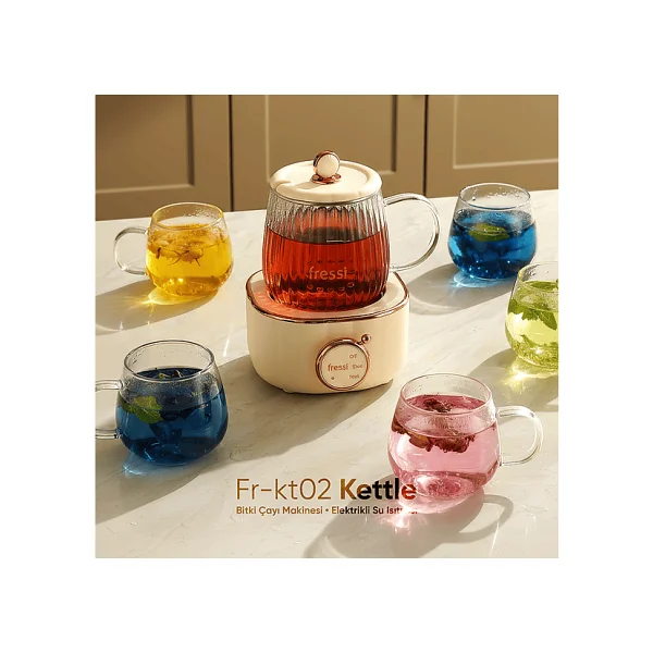Fressi Fr-Kt02 0.6 Lt 400 W Cam Kettle - Görsel 3