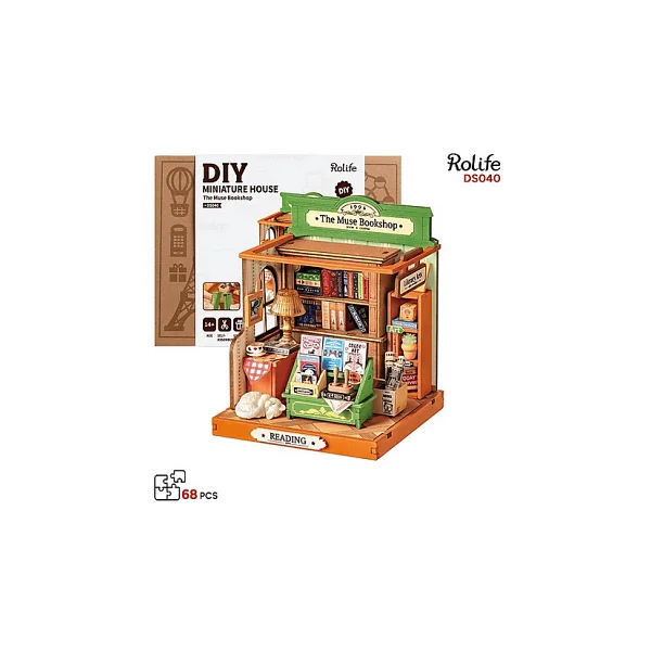 Rolife Ds040 Kitabevi Minyatür Maket - Görsel 3