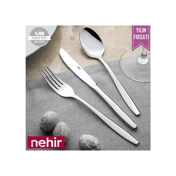 Nehir Sahra 12'li Yemek Kaşığı - Görsel 3