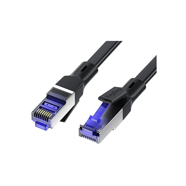 Veggieg Cat7 10gbps Gigabit 600mhz Ftp Rj45 Flat Ethernet Kablosu 10 Metre - Görsel 3