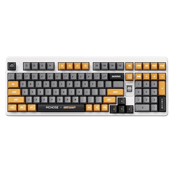 Mchose X Unbox Therapy Hw-Ut98-4 RGB %98 Silent Peach V3 Switch Kablolu/Kablosuz Mekanik Oyuncu Klavyesi - Görsel 3