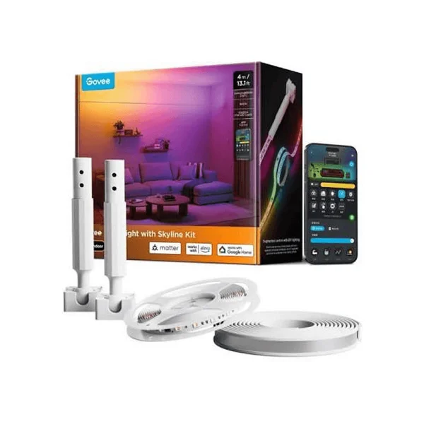 Govee Strip Light Skyline Kit Rgbwwıc H61b8 4 M Şerit LED - Görsel 3