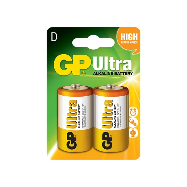 Gp Lr20 Ultra Alkalin 2'li D Büyük Pil - Görsel 5
