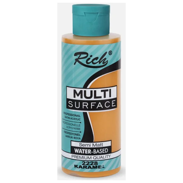 Rich Multi Surface 120 Cc 2228 Karamel Akrilik Boya - Görsel 2