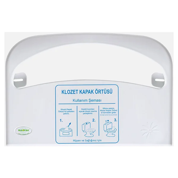 Rulopak Klozet Kapak Örtüsü Dispenseri Beyaz - Görsel 5