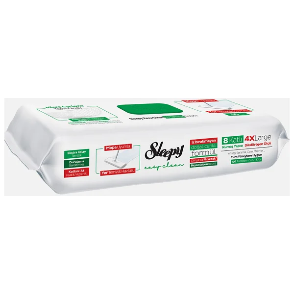 Sleepy Easy Clean Mopa Uyumlu Yer Temizlik Havlusu 50 Yaprak - Görsel 8