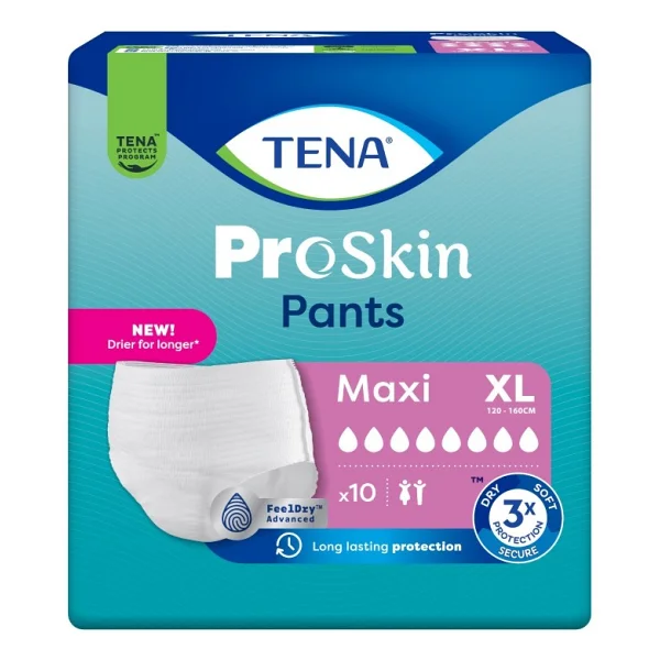 Tena Emici Külot Maxi 8 Damla Ekstra Büyük Boy XL 10'lu 4 Adet Hasta Bezi - Görsel 3