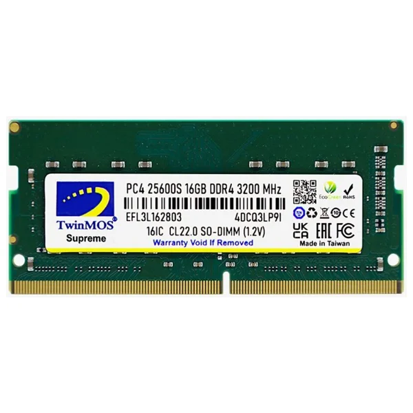 Twinmos 16 GB 3200 MHz Cl22 Sodımm Mdd416gb3200n DDR4 RAM - Görsel 6