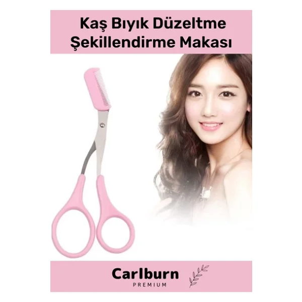 Özel Üretim Çok Amaçlı Keskin Bıçaklı Taraklı Kaş Bıyık Düzeltme Şekillendirme Makası - Görsel 3