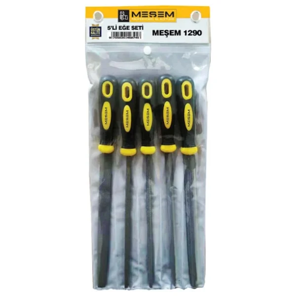 Meşem Eğe Seti 5'li - 8x200mm Yüksek Kalite Eğe - Görsel 4