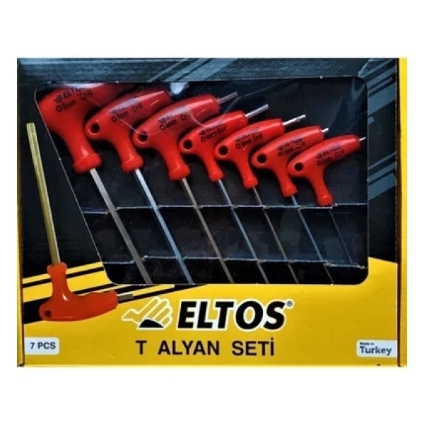 Eltos Tas007 7 Parça T Tipi Düz Alyan Anahtar Takımı - Görsel 5