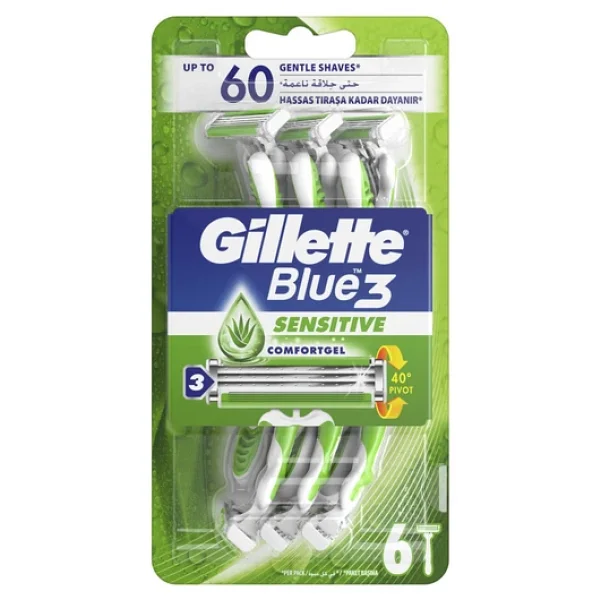 Gillette Blue 3 Sensitive Kullan At 6'lı Tıraş Bıçağı - Görsel 3