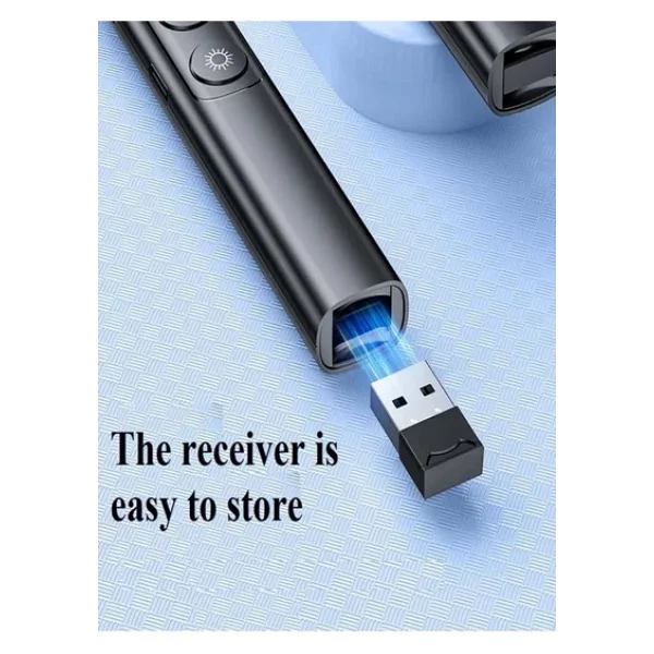 Ultratekno S7 Dijital Ekranlı Şarjlı Lazer Sunum Kumandası Şarj Göstergeli Lazer Powerpoint Laser Pointer Slayt - Görsel 7
