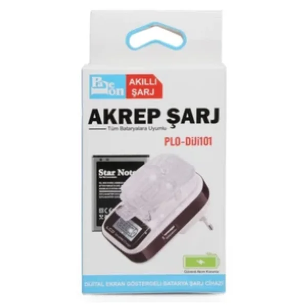 Paleon Universal Şarj Aleti 2xusb Akıllı Pil/Batarya Şarj Aleti Pil Şarj Akrep Şarj Cihazı - Görsel 4