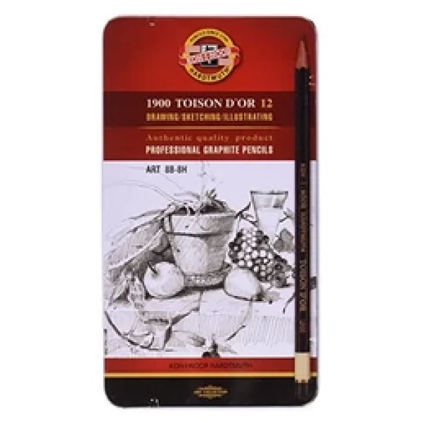 Koh-I Noor Set Of Gaphite Pencils 1902 12 - Görsel 3