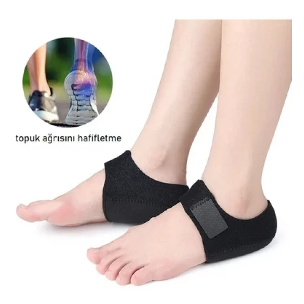 Ht Sağlık Erkek Kumaş Topuk Çorabı - Topuk Çatlağı, Topuk Ağrısı, Topuk Dikeni Ve Yorgun Ayak - Görsel 2
