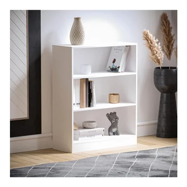 Aeka Ae-8001 Vito 3 Raflı Küçük Kitaplık, Beyaz Suntalam, Ofis Mobilyaları, Oturma Odası, Yatak Odası - Görsel 7