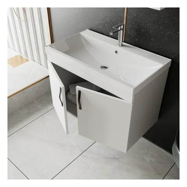 Karen Banyo Ege 80 Cm Lavabolu Banyo Alt Dolabı - Görsel 3