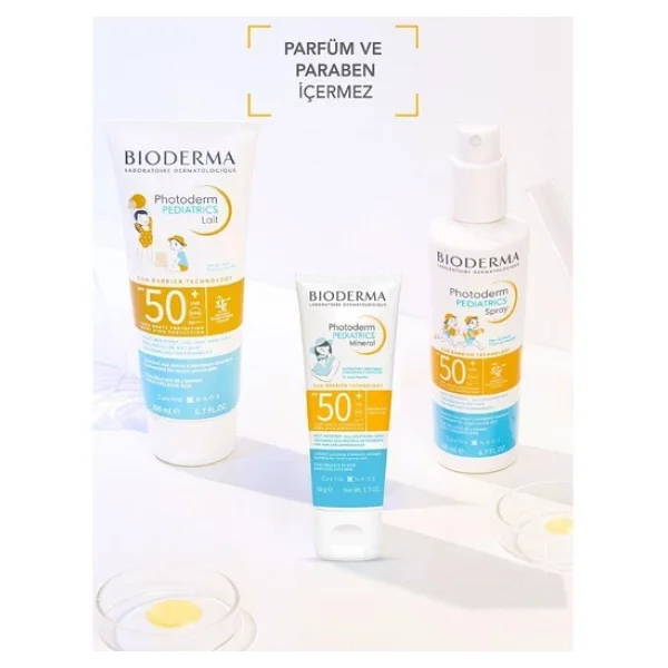 Bioderma Photoderm Pediatrics Lait 100 Ml 50 Faktör Bebek Ve Çocuk Güneş Kremi - Görsel 8
