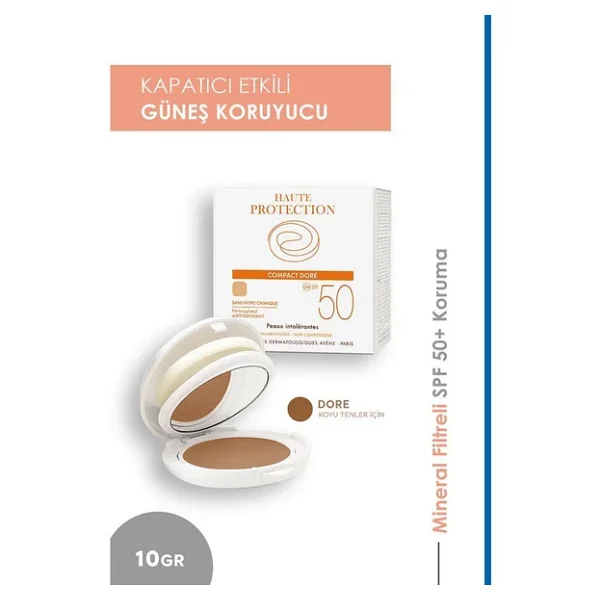 Avene Compact Teintee SPF 50+ Dore 10 gr Krem Fondöten