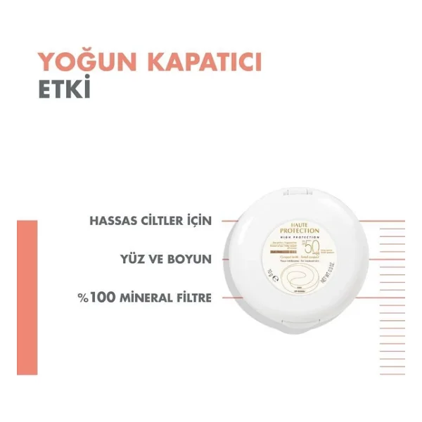 Avene Compact Teintee Spf 50+ Dore 10 Gr Krem Fondöten - Görsel 5
