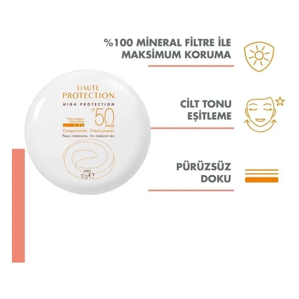 Avene Compact Teintee Spf 50+ Dore 10 Gr Krem Fondöten - Görsel 2