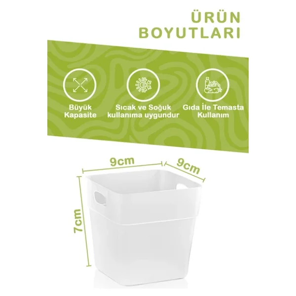Mithra Life 12 Adet Buzdolabı Kapak İçi Düzenleyici Ve Banyo Organizer Mıt1104 - Görsel 6