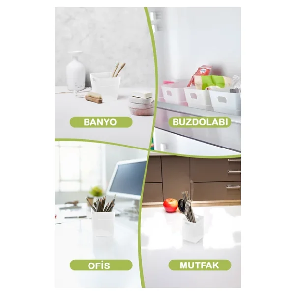 Mithra Life 12 Adet Buzdolabı Kapak İçi Düzenleyici Ve Banyo Organizer Mıt1104 - Görsel 5