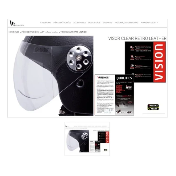 Mt Retro Leather Kask Camı - Görsel 3