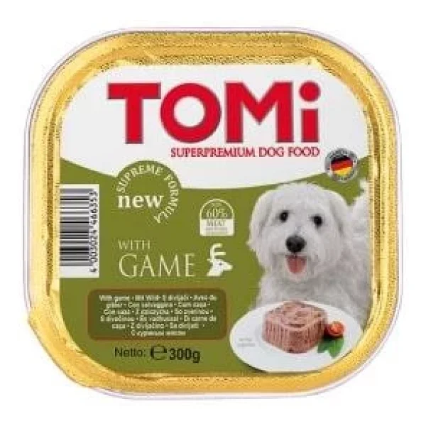 Tomi Pate Yaban Hayvanlı 300 Gr Yetişkin Köpek Yaş Maması - Görsel 3