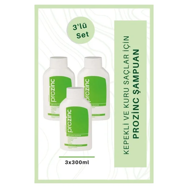 Prozinc Nemlendirici 3x300 Ml Şampuan - Görsel 3