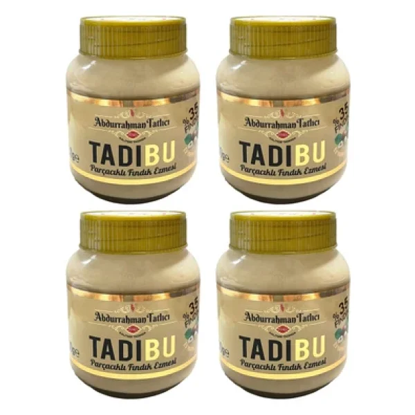 Abdurrahman Tatlıcı Tadıbu Parçacıklı Fındık Ezmesi 330 Gr 4'lü - Görsel 6