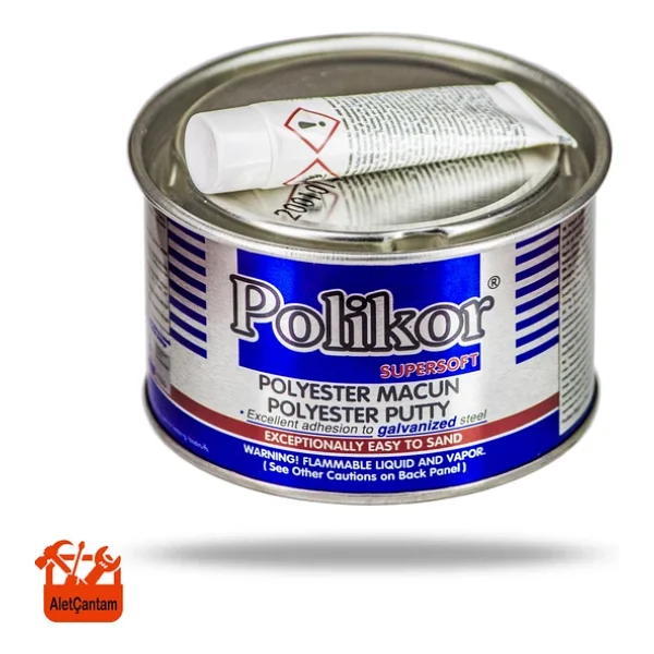 Polikor Çelik Macun Oto Kaporta Macunu 415gr - Görsel 3