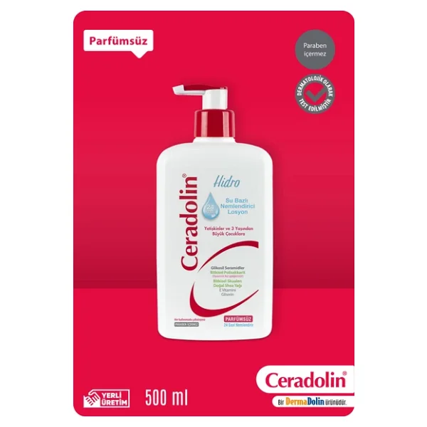 Ceradolin Hidro Su Bazlı 500 Ml Nemlendirici Losyon - Görsel 7